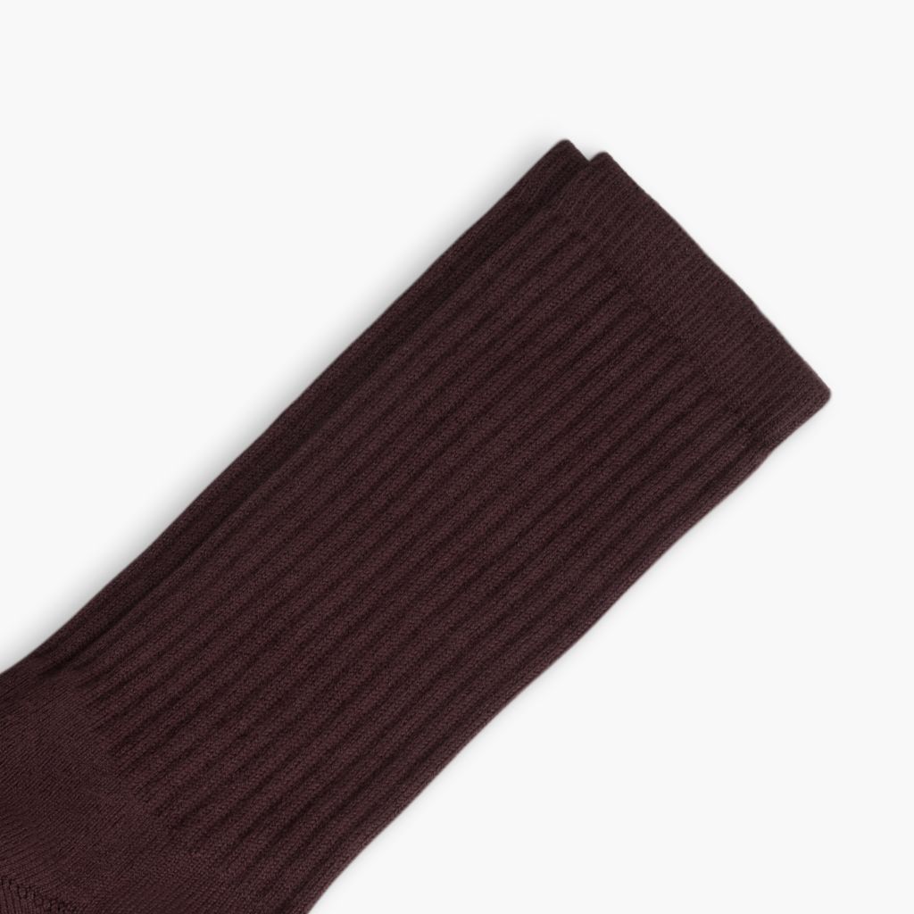Women's Cotton Crew Sock | Port - Image 2