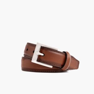Men's Classic Leather Belt | Brandy