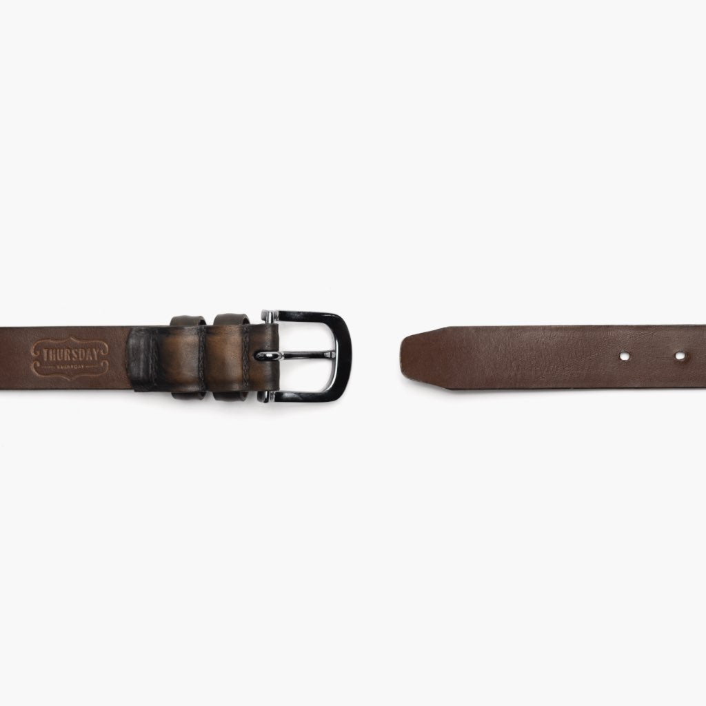 Men's Refined Leather Belt | Black Coffee - Image 3