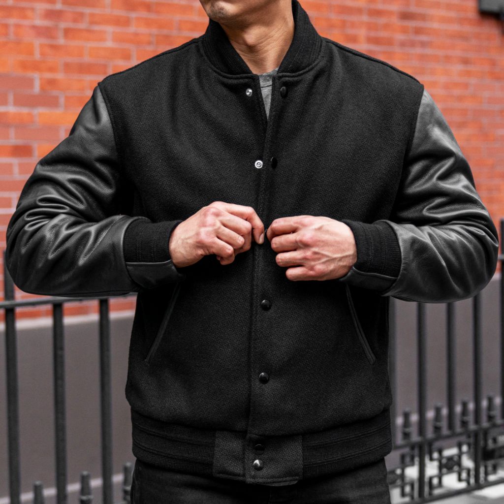 Varsity Jacket | Black - Image 2