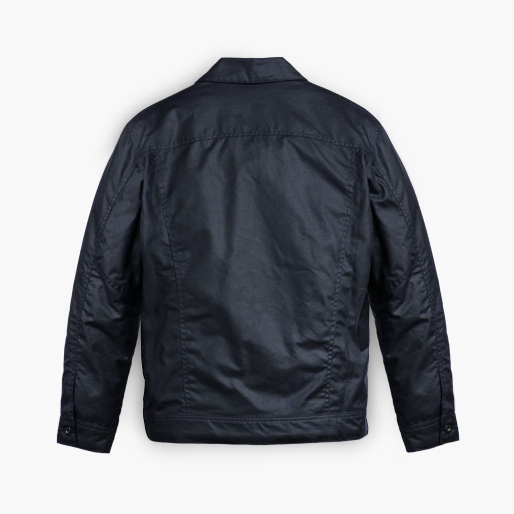 Waxed Canvas Field Jacket | Navy - Image 6