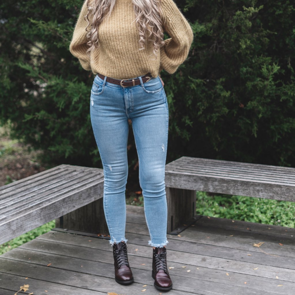 Women's Western Leather Belt | Brown - Image 5