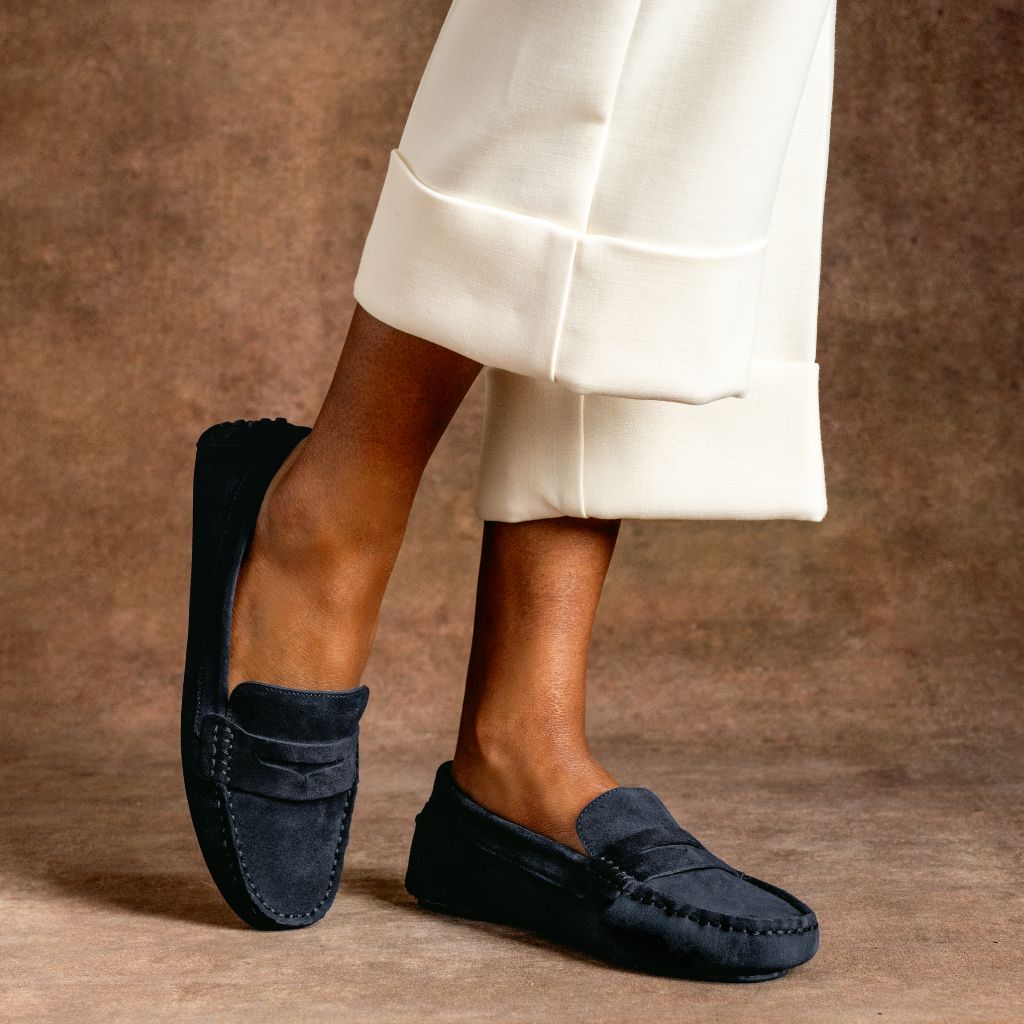 Driving Loafer | Navy Suede - Image 7