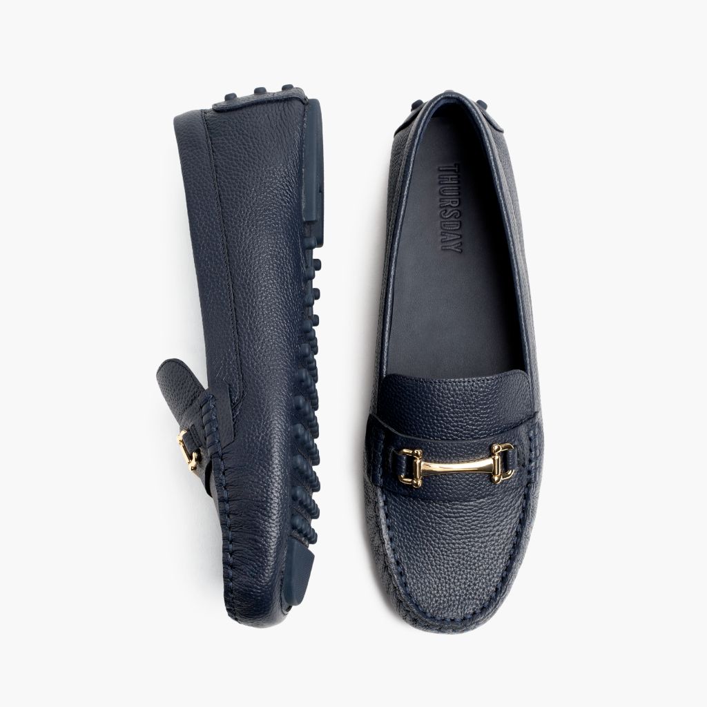 Driving Loafer | Navy & Gold - Image 3