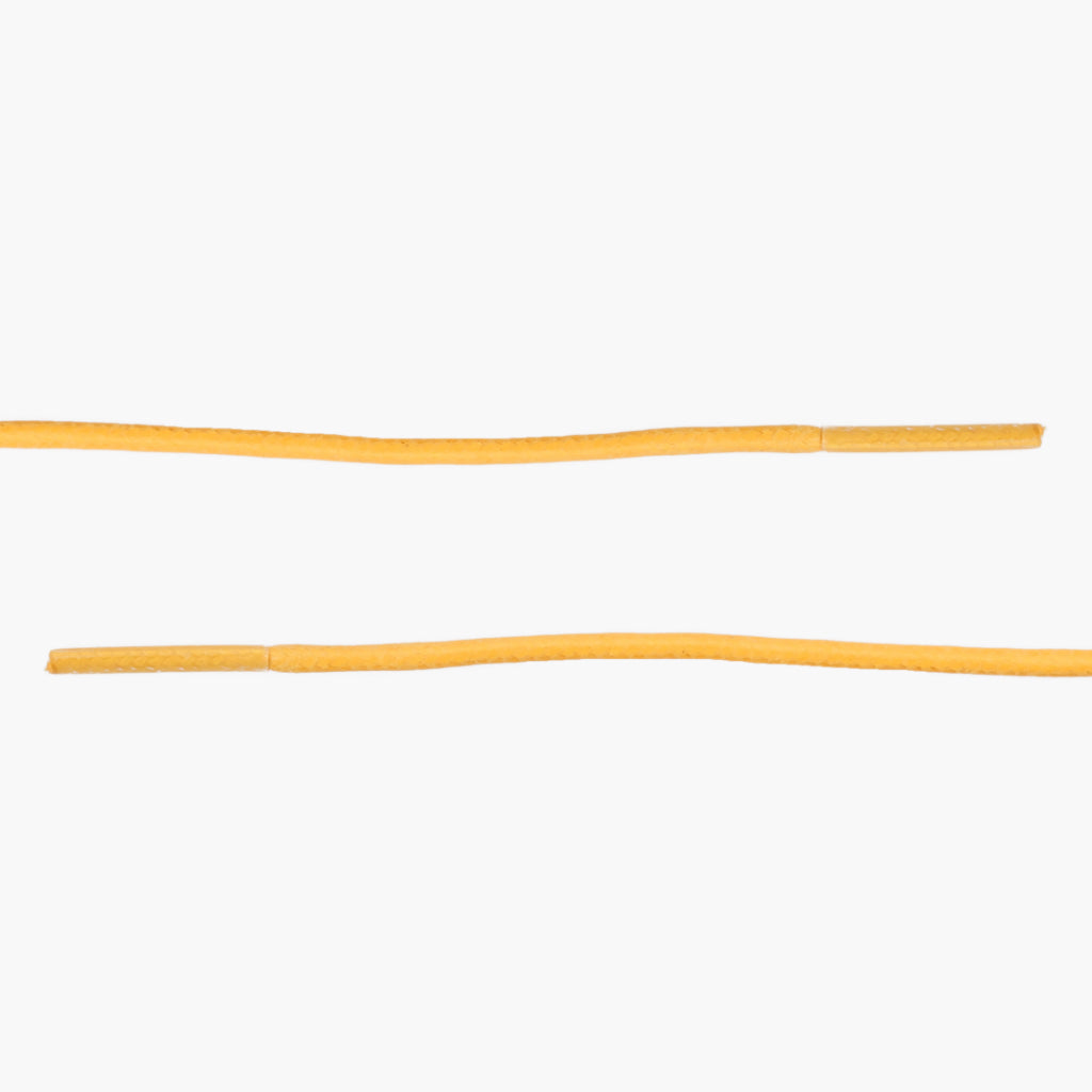 Round Waxed Cotton Laces | Yellow - Image 2